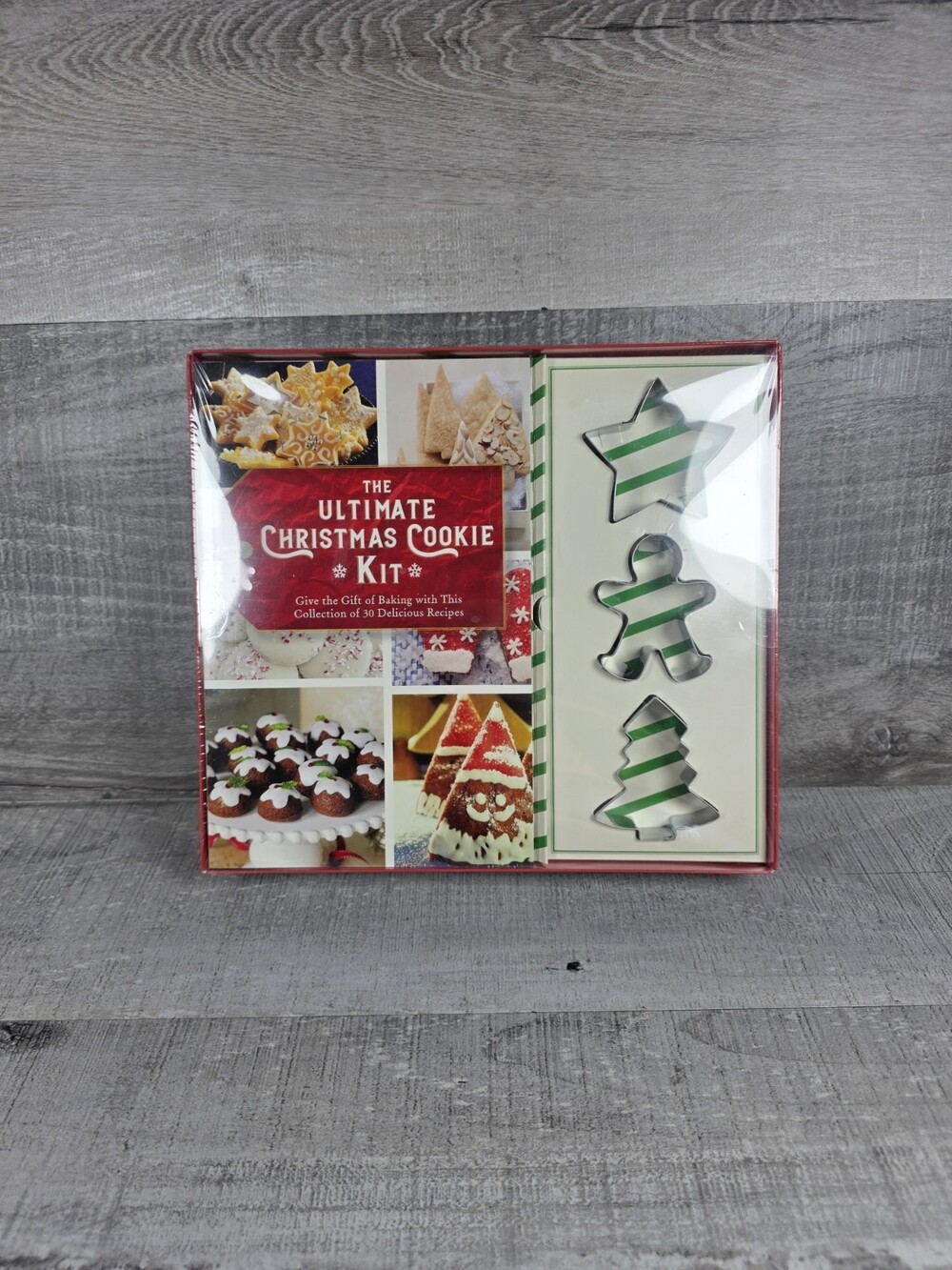 Ultimate Christmas Cookie Kit 30 Baking Recipes With 3 Cookie Cutters New b110